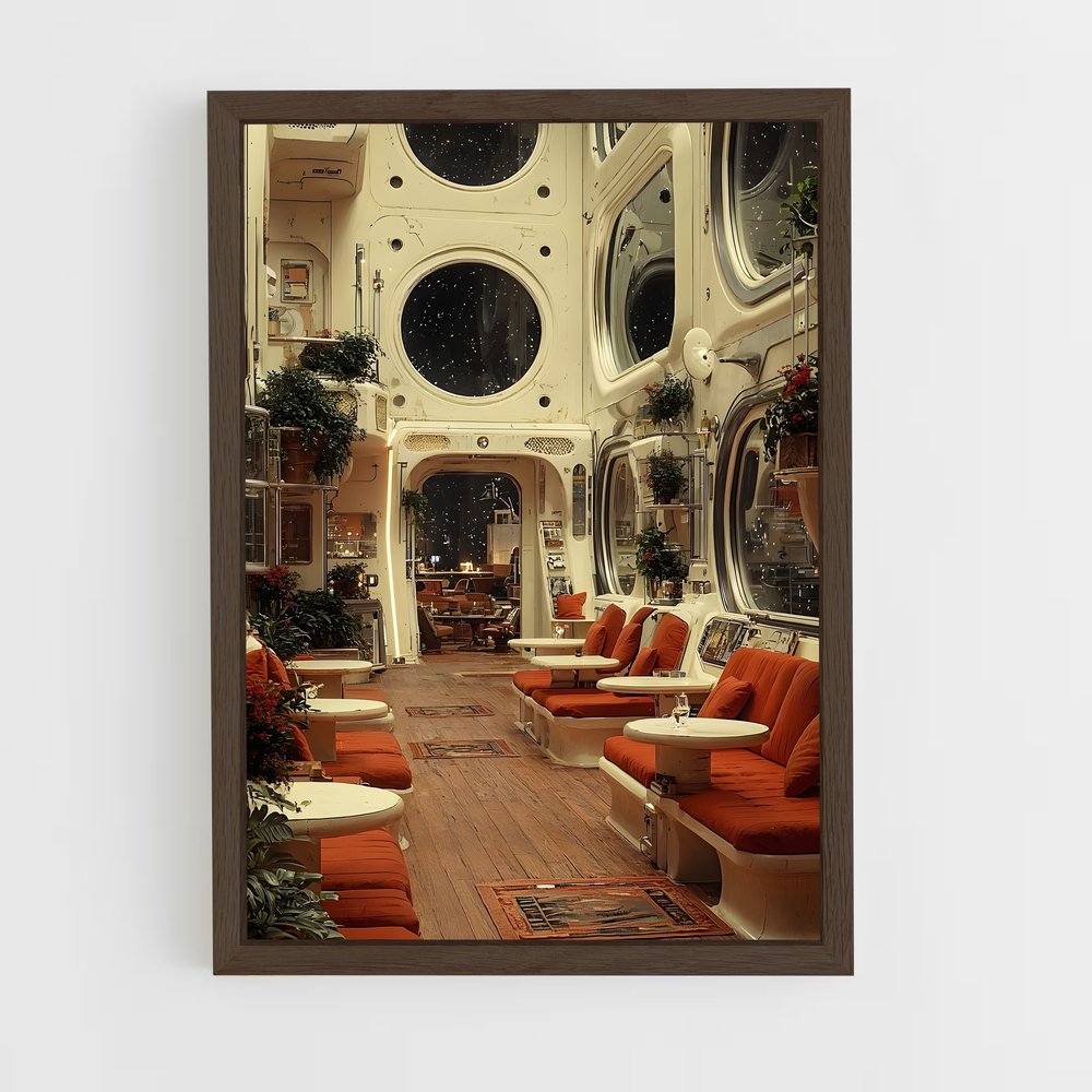 Poster Futuriste Lumineux – affiche Espace rétro (vue 5)